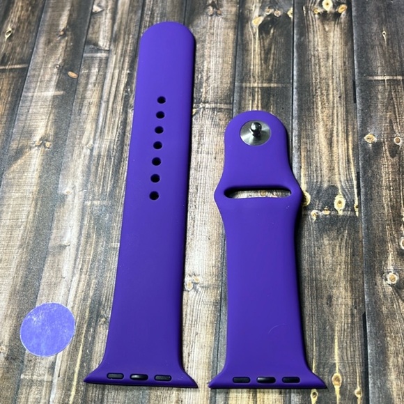 5for$10 Deep Purple 42mm/44mm/45mm Adjustable Large Apple Watch Watchbands NWT - Picture 5 of 5